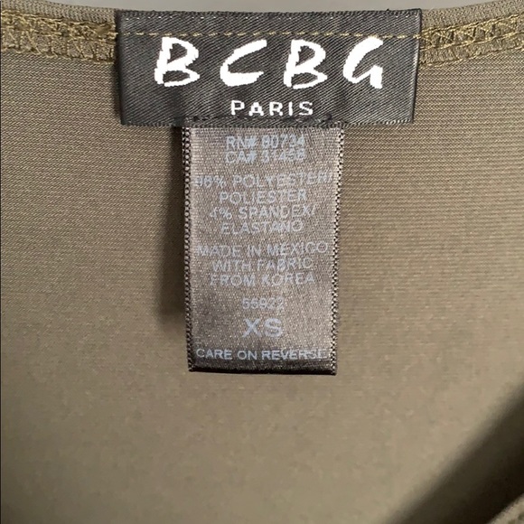BCBG Ladies Olive Green Dress - Picture 2 of 4